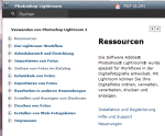 Lightroom 2 – Deutsche Hilfe und PDF online bei ADOBE