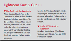 Lightroom kurz und gut